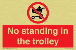 No standing in the trolley