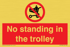 No standing in the trolley