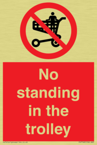 No standing in the trolley