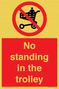 No standing in the trolley