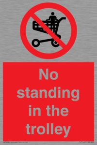 No standing in the trolley