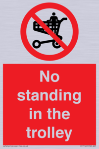 No standing in the trolley