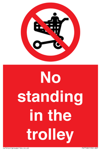 No standing in the trolley