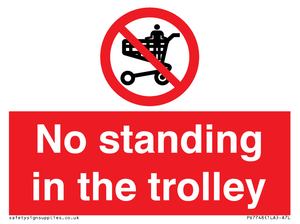 No standing in the trolley