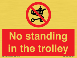 No standing in the trolley