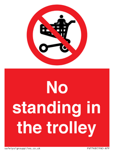 No standing in the trolley