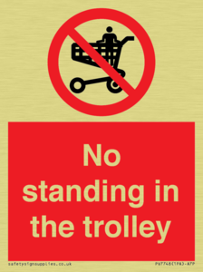 No standing in the trolley