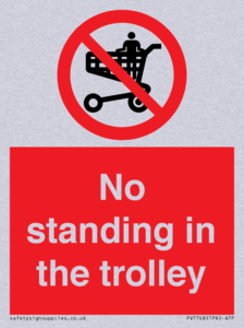 No standing in the trolley