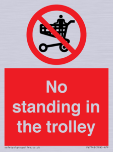 No standing in the trolley