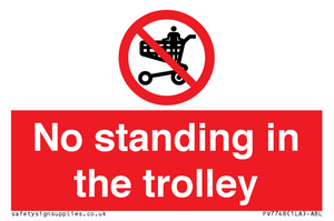 No standing in the trolley