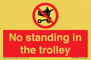No standing in the trolley