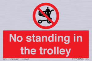 No standing in the trolley
