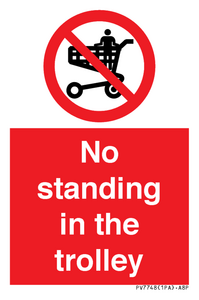 No standing in the trolley