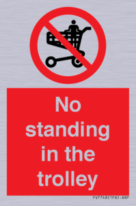 No standing in the trolley