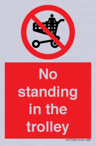 No standing in the trolley