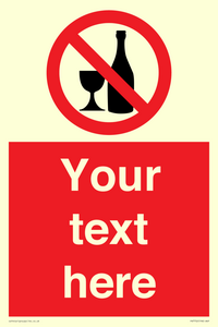 Custom prohibition no alcohol