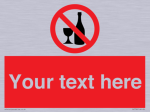 Custom prohibition no alcohol