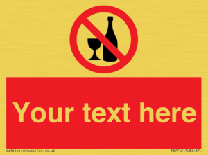 Custom prohibition no alcohol