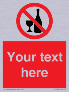 Custom prohibition no alcohol