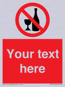 Custom prohibition no alcohol