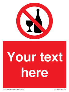 Custom prohibition no alcohol