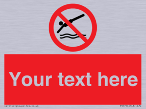 Custom prohibition no diving