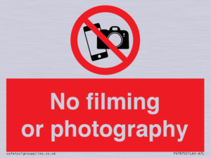 No filming or photography