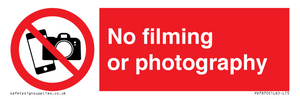 No filming or photography