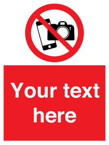 Custom No filming or photography