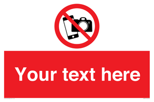 Custom No filming or photography