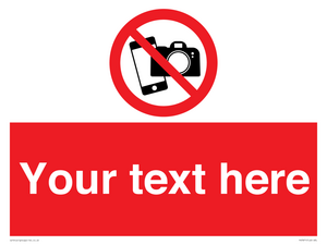 Custom No filming or photography