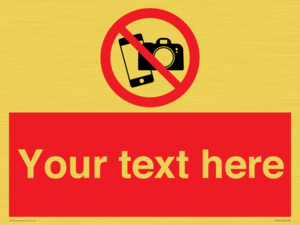 Custom No filming or photography