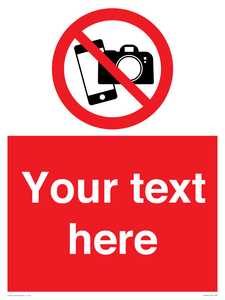 Custom No filming or photography