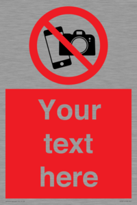 Custom No filming or photography