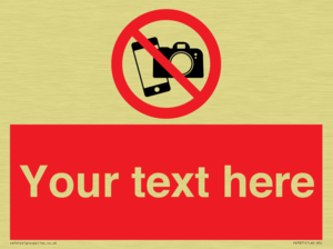 Custom No filming or photography