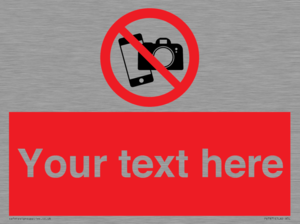 Custom No filming or photography