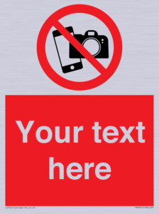 Custom No filming or photography