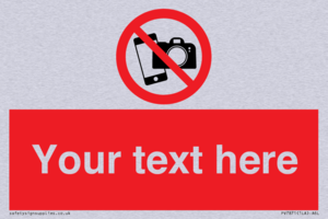 Custom No filming or photography