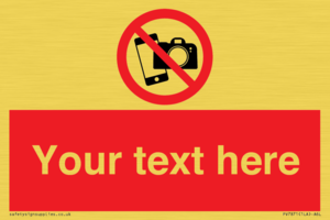 Custom No filming or photography