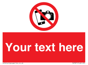 Custom No filming or photography