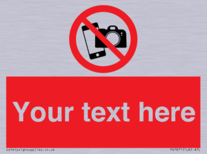 Custom No filming or photography