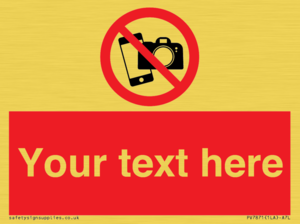 Custom No filming or photography