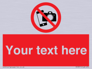 Custom No filming or photography