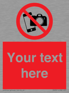 Custom No filming or photography