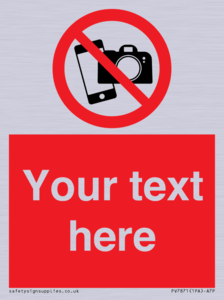 Custom No filming or photography