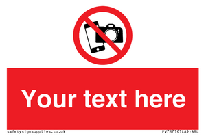 Custom No filming or photography