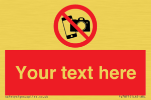 Custom No filming or photography