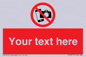 Custom No filming or photography