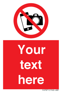 Custom No filming or photography