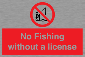 No Fishing without a license